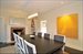 Dining room with fireplace