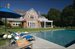 Private back yard with heated gunite pool