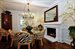 Dining Room with fireplace