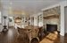 Kitchen with wood burning fireplace