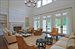 Living Room with row of French Doors