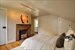 Master bedroom with fireplace