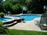 heated pool with spa