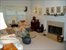 living room with fireplace