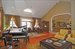 Great room and dining area have expansive water views