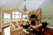 Upstairs Family Room with Stone Fireplace