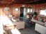 warm cedar living room overlooks magnificent Accabonac Harbor