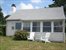 Screened porch facing the water