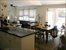 View from kitchen to dining/den area