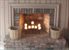 brick fireplace