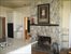 River rock fireplace