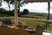 Outdoor dining with a view