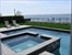 spa like pool with sunset views