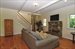living room with fireplace