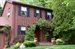 front entry with climbing roses