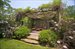 Arbor with climbing roses